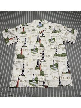 David Carey Outer Banks Camp Shirt Men's Medium